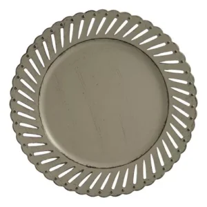 Sousplat Cinza Vazado