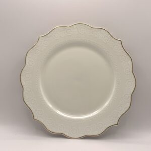 Prato Sobremesa Branco Linha Francesa