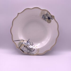 Prato Fundo Detalhes Verde Esmeralda Linha Francesa