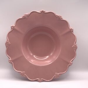 Prato Massas Rosa Linha Fancy