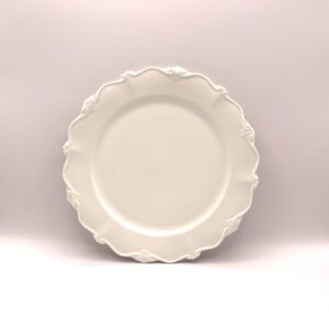 Prato Sobremesa Branco Linha Fancy