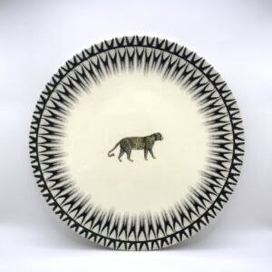 Prato Raso Linha P&B Safari