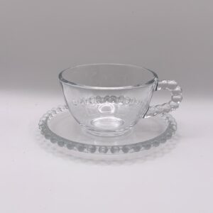 Xícara e Pires Linha Cristal Dots