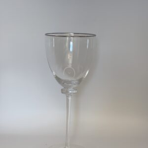 Taça com Filete Prateado G