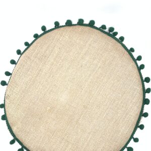 Jogo Americano de Pompom Verde