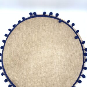 Jogo Americano de Pompom Azul