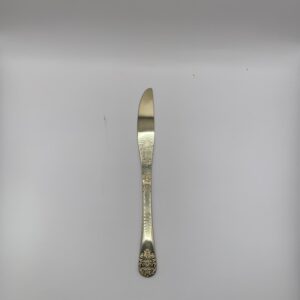 Faca Dourada Gravado Retro