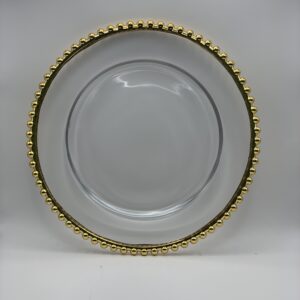 Prato Raso Transparente Linha Dots