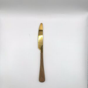Faca Dourada Com Cabo de Madeira