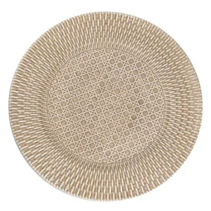 Sousplat c/ Textura de Rattan