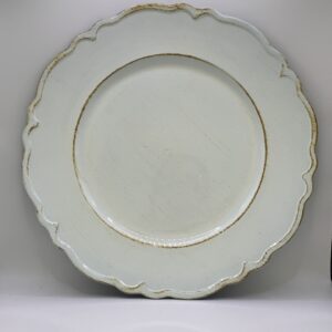 Sousplat Branco Patina