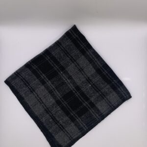 Guardanapo Xadrez Cinza e Preto