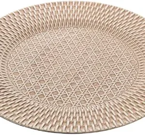 Sousplat c/ Textura de Rattan