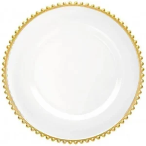 Sousplat em Cristal Dots